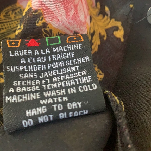 Cynthia Rowley Sheer Rose Floral & Black Blouse - Picture 10 of 10